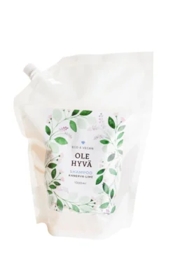 Shampoo, kanerva-lime, täyttöpussi, 1000 ml