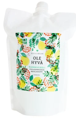 Suihkugeeli, pihlajanmarja-bergamotti, täyttöpussi, 1 l