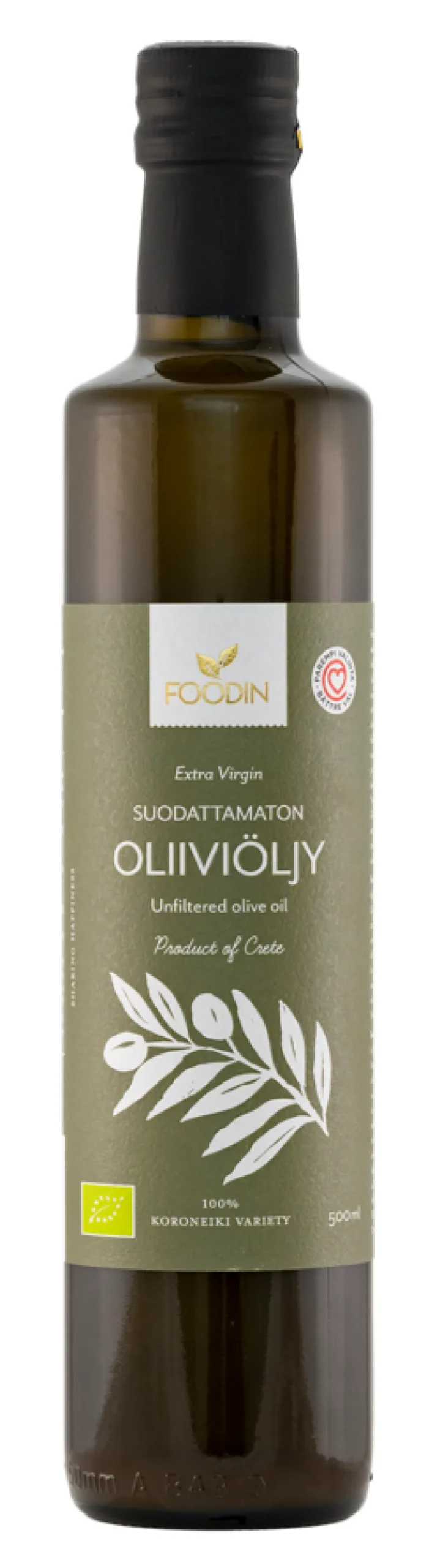Suodattamaton neitsyt-oliiviöljy, 500 ml