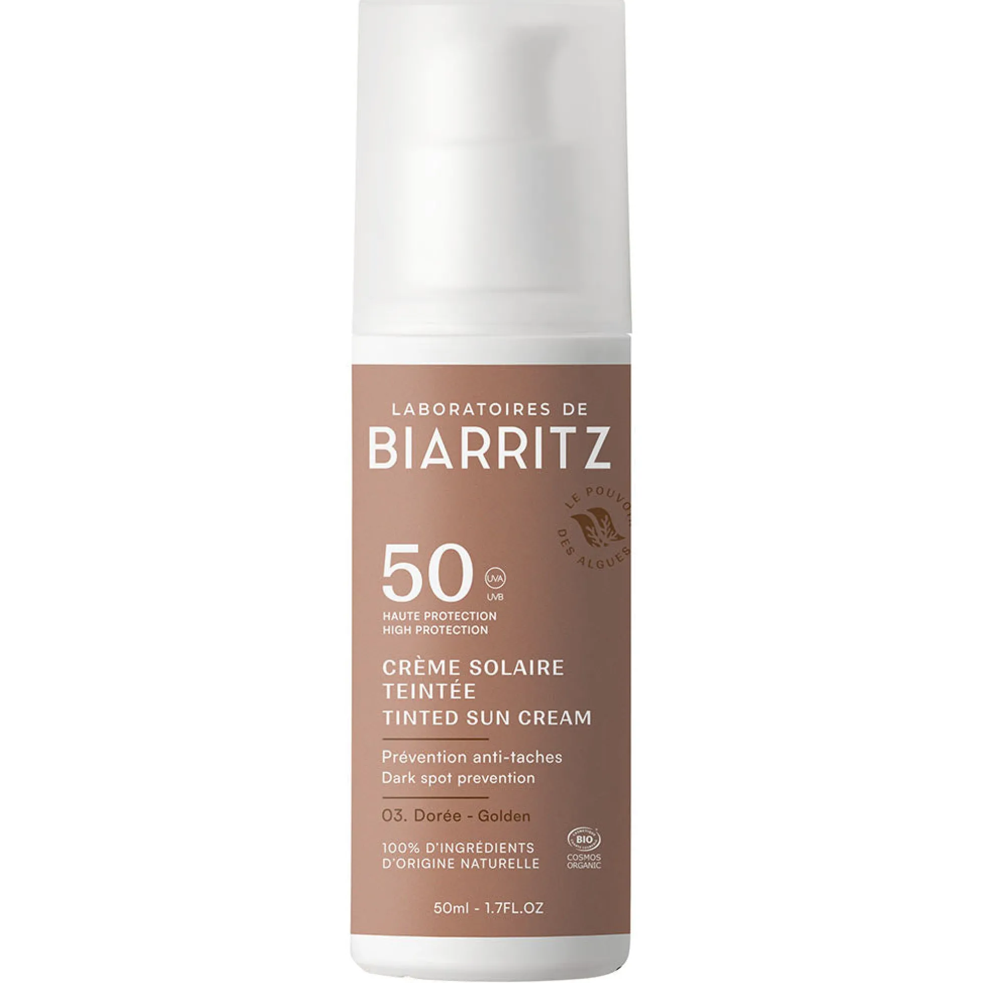 Tinted Sun Cream SPF50 Golden, 50 ml - sävyttävä aurinkovoide