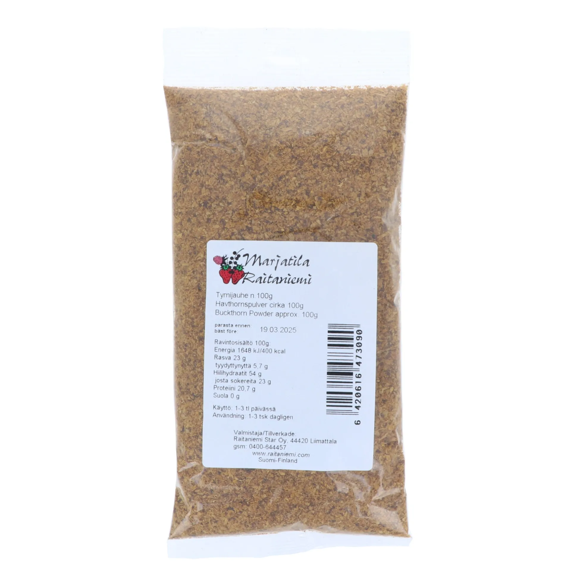 Tyrnijauhe, 100 g