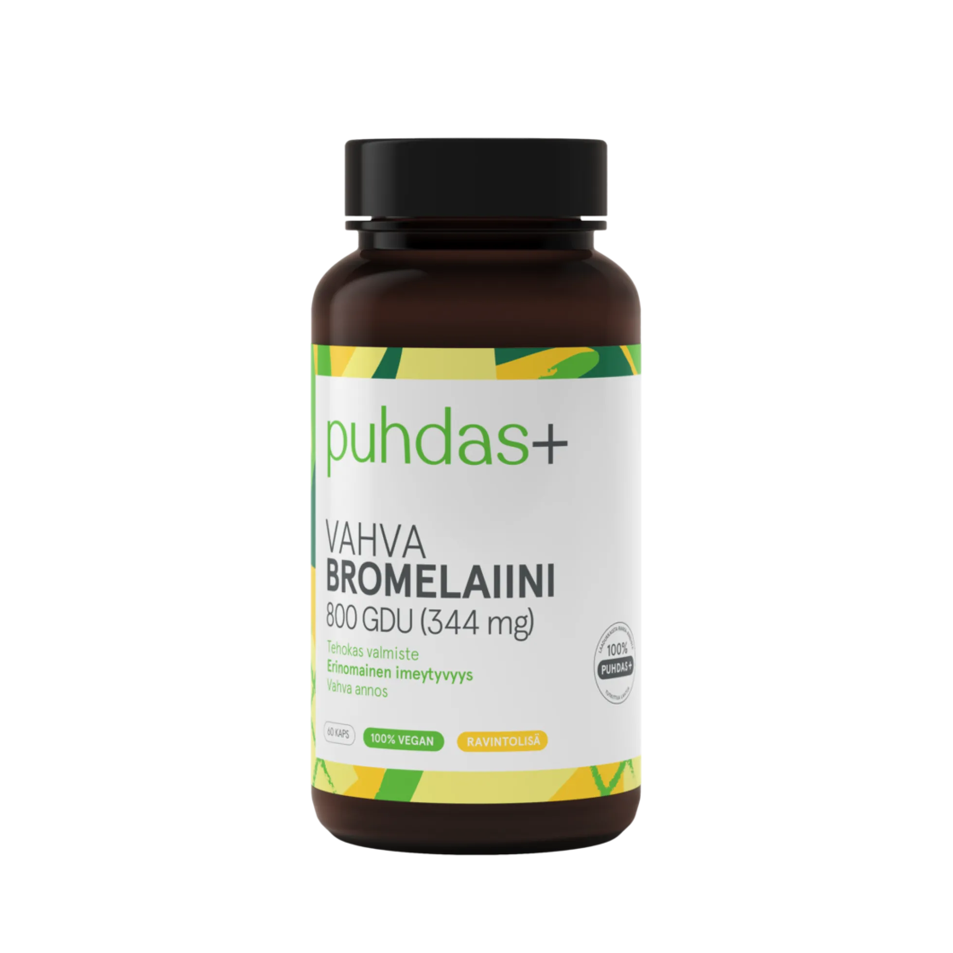 Vahva Bromelaiini 800 GDU, 60 kaps