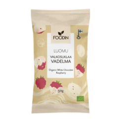 Valkosuklaavadelma, 50 g