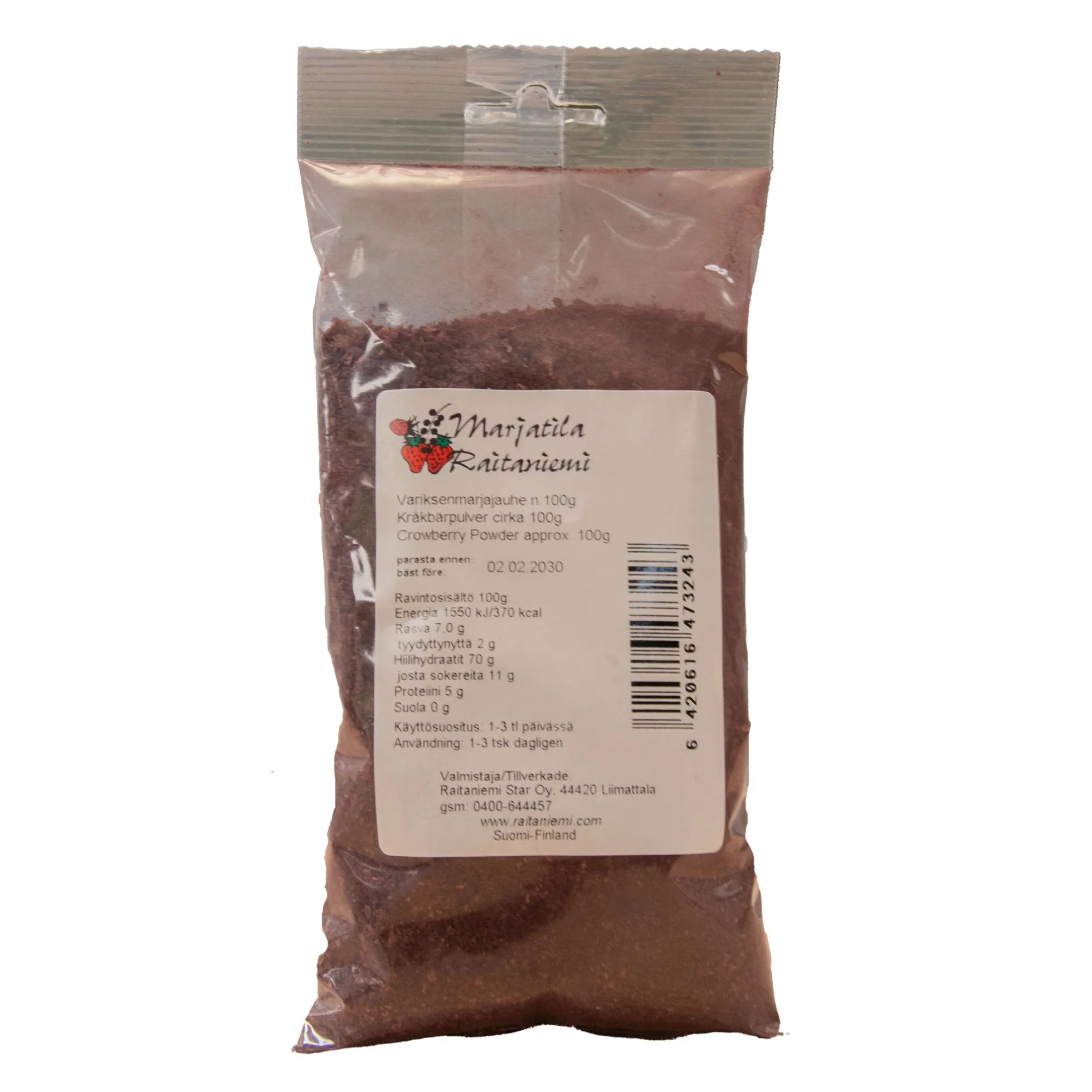 Variksenmarjajauhe, 100g