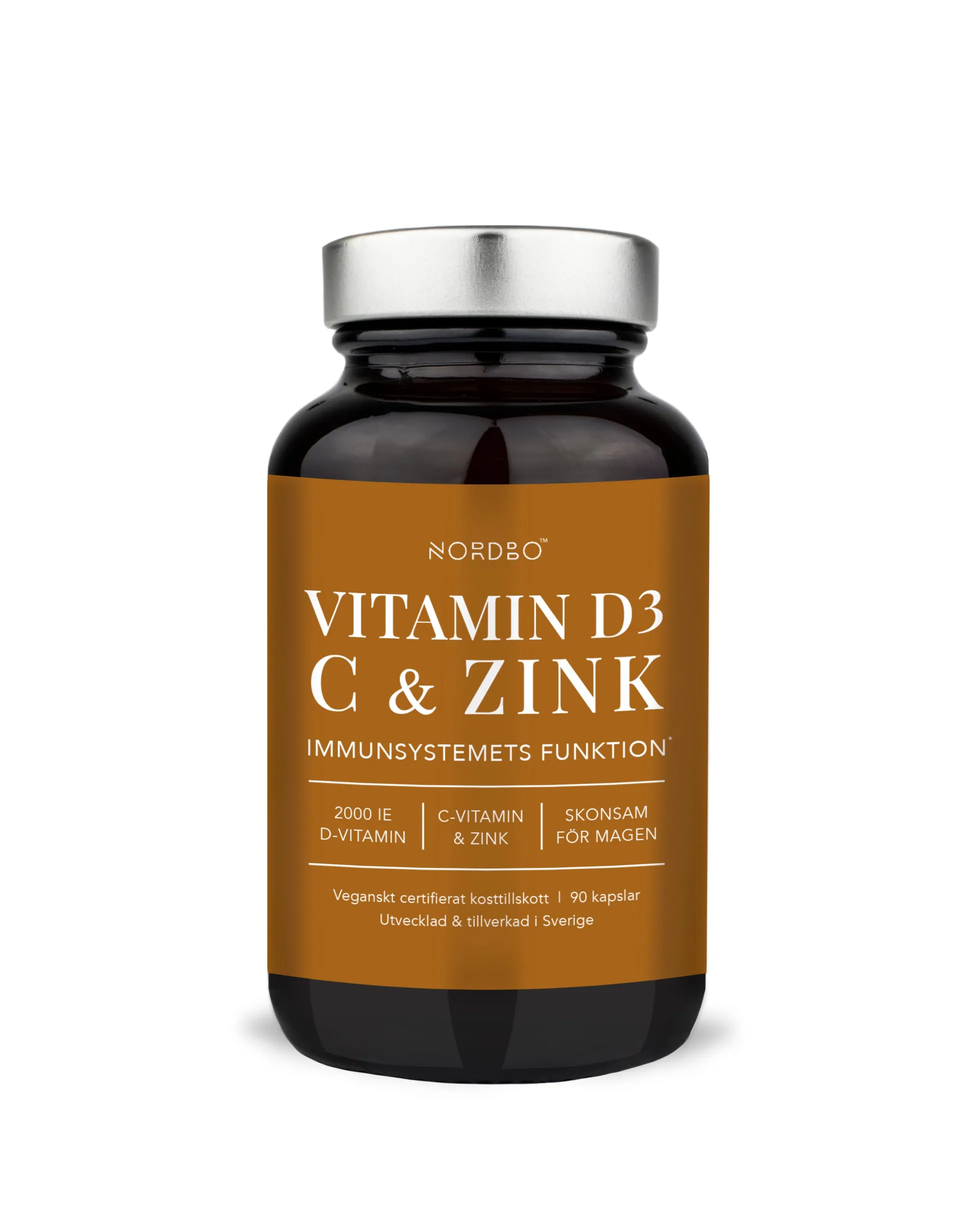 Vitamin D3, C & Zinc, 90 kaps