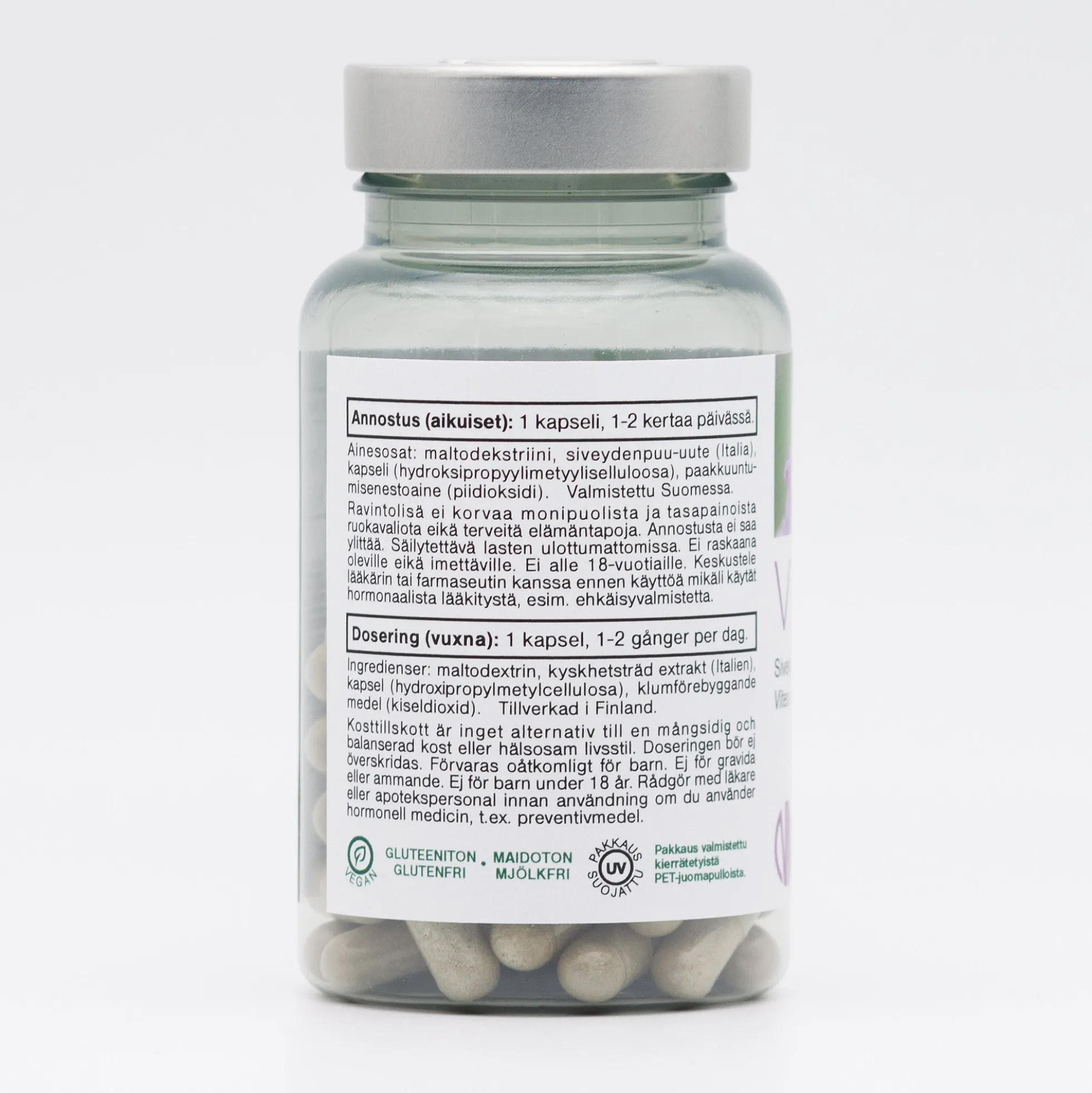 Vitex siveydenpuu, 60 kaps