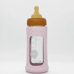 Wide Neck tuttipullo suojalla, 250 ml - Powder Pink
