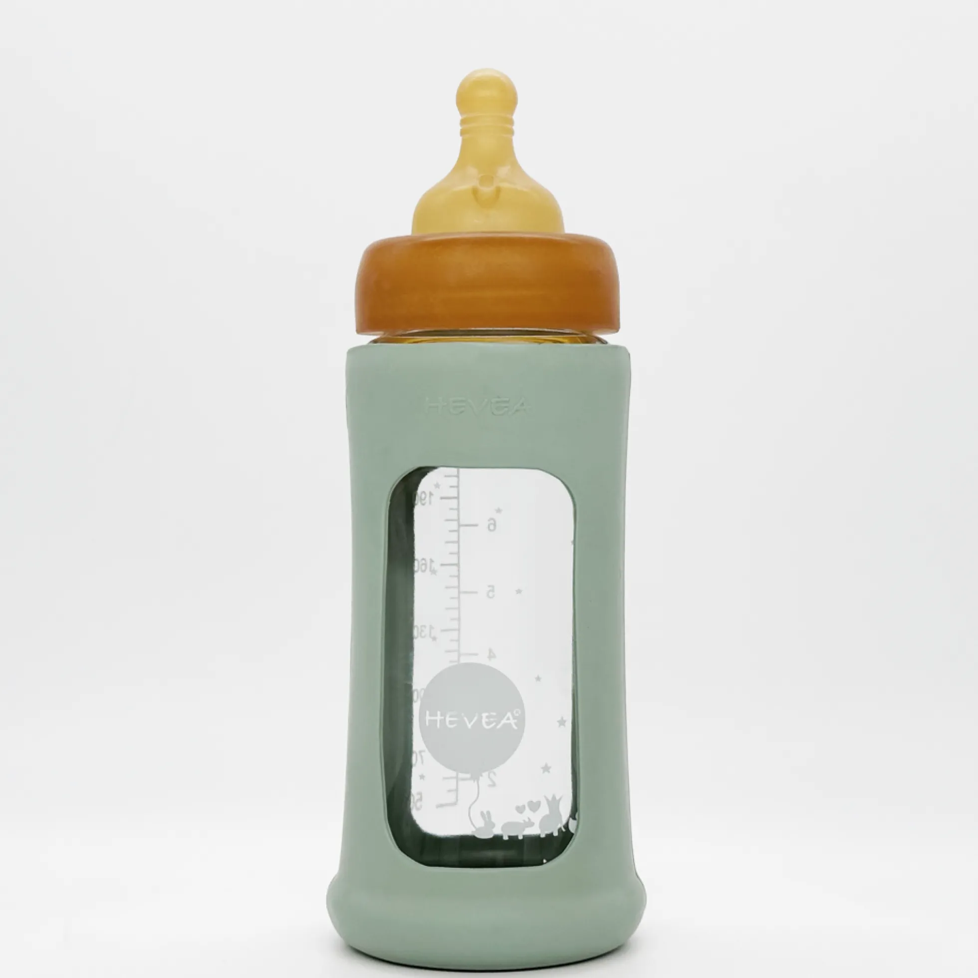 Wide Neck tuttipullo suojalla, 250 ml - seafoam blue