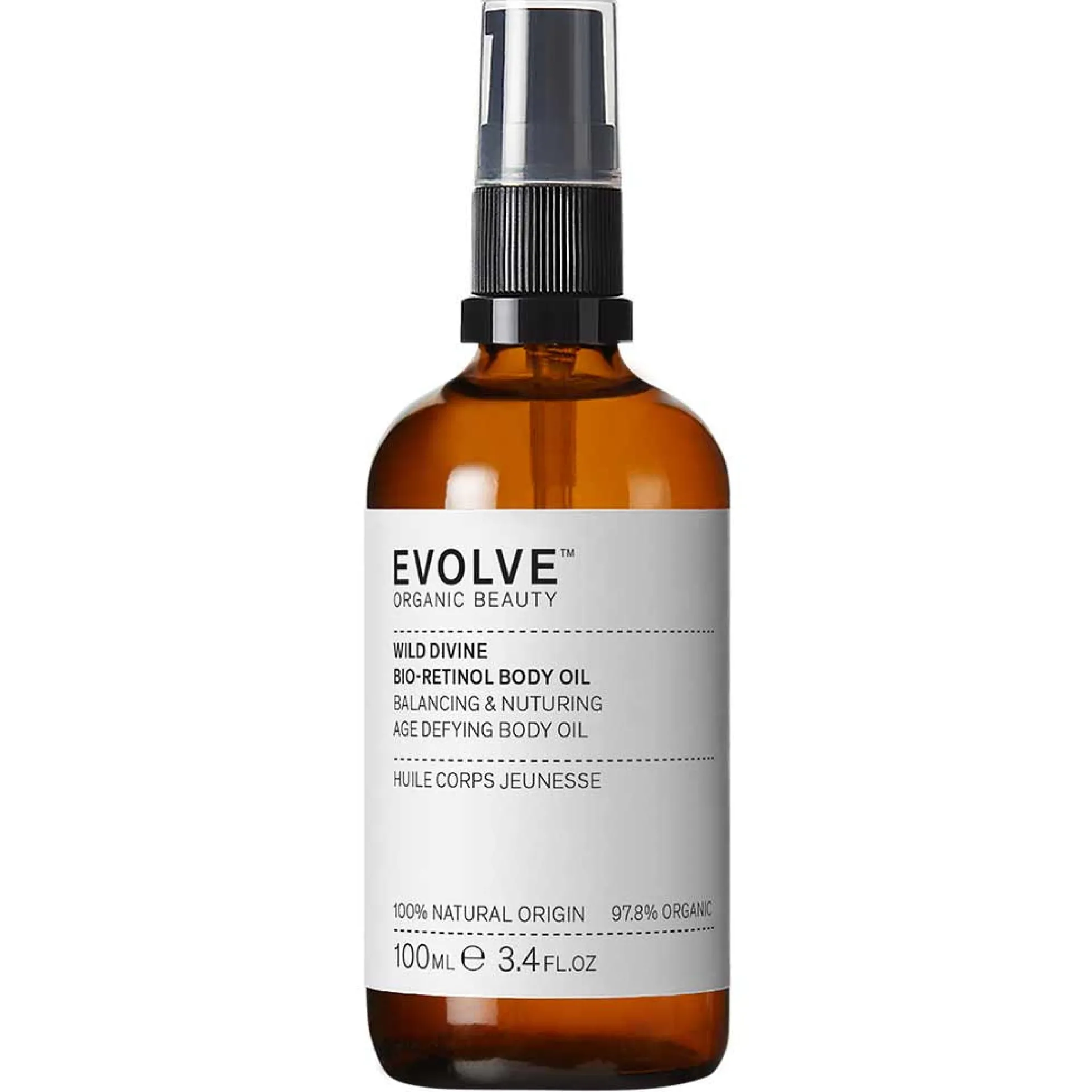 Wild Divine Bio-Retinol Body Oil, 100 ml - vartaloöljy