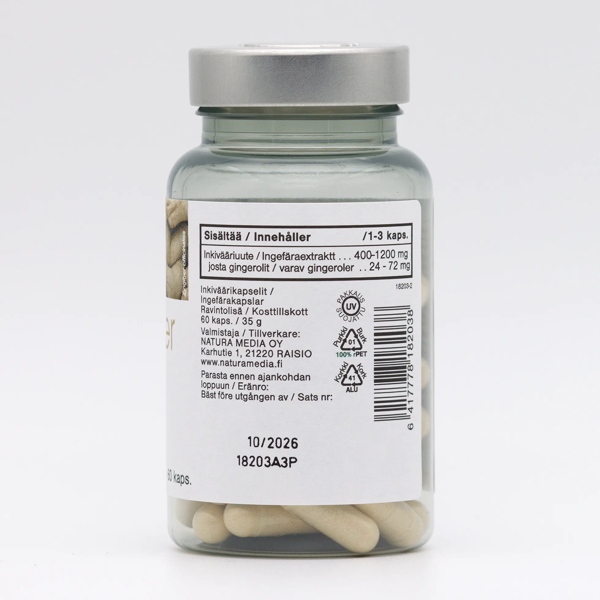 Zingiber (Inkivääri) 60 kaps